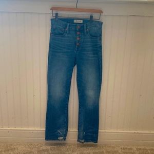 Madewell Cali Demi Boot Jean Button Front Edition